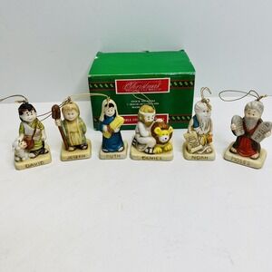 House Of Lloyd Bible Story Ornaments Vtg 1991 Christmas Around The World‎ w/ Box